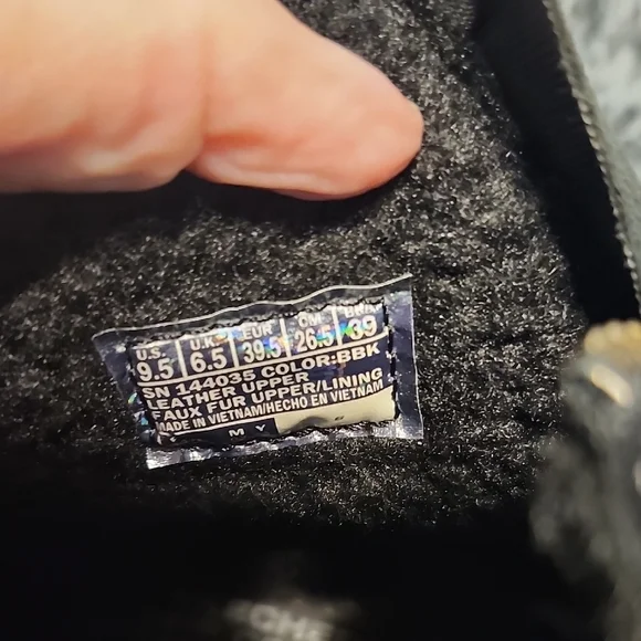 Skechers Black Winter Ankle Boots - Picture 3 of 5